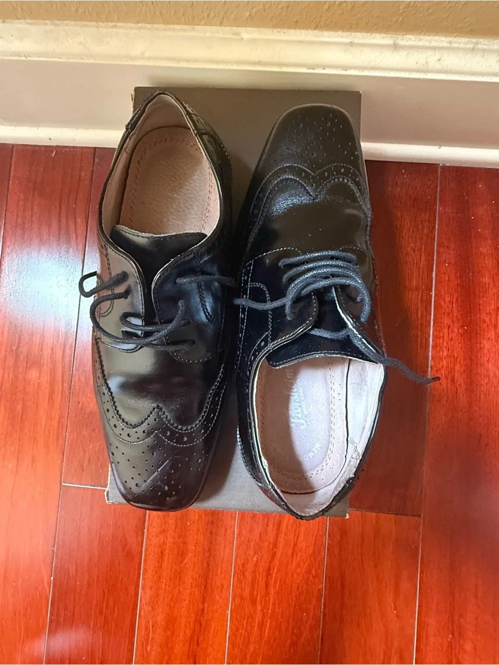 Florsheim Black Brogue Derby Lace-Up Shoes - Men